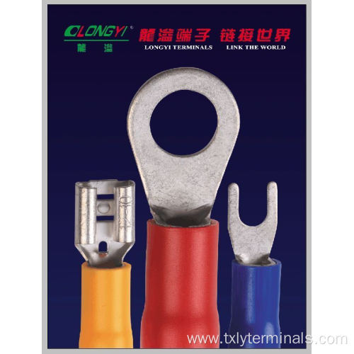 Vf8-6y Tin Plated Copper Insulated Spade Terminals